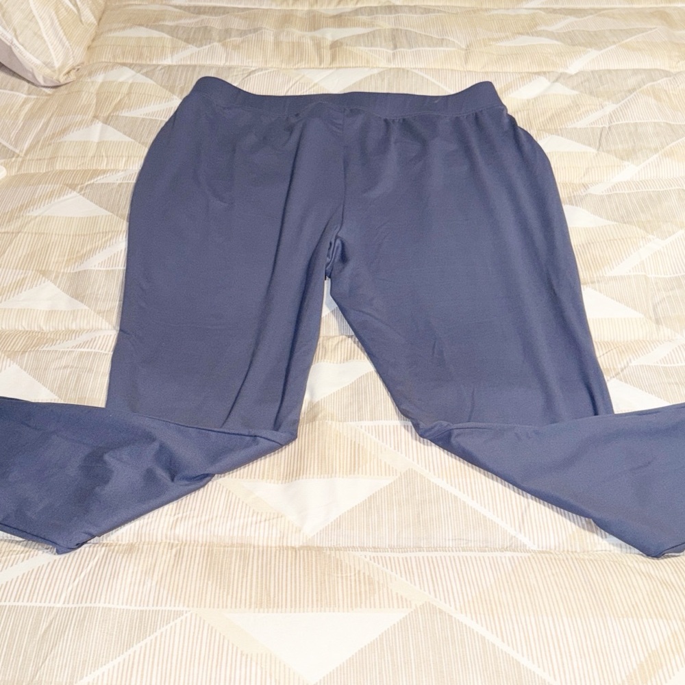 D & CO. Periwinkle Blue Lounge Pants 1X - Picture 6 of 6